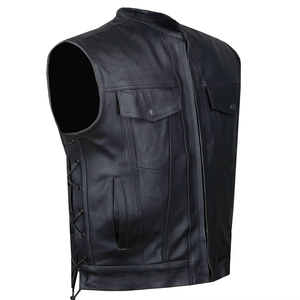 Gilet pour homme en laine/polyester à bas prix, respirant, imperméable, élégant, coupe ajustée, rétro, style western, veste sans manches décontractée pour l'hiver - Product Image 4