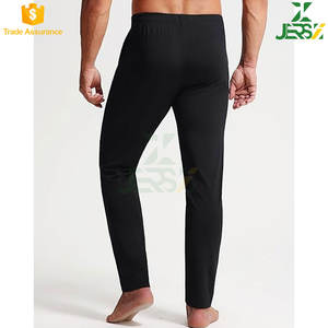 Pantalon de survêtement de gymnastique léger 100% coton pour hommes, jogging fuselé, poches zippées, respirant, séchage rapide, taille moyenne - Product Image 3