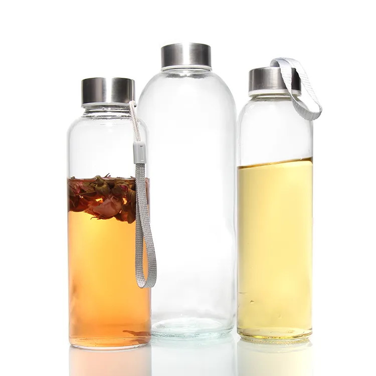 New Designs Various Eco Friendly Borosilicate Glass Water Bottle For Drinking