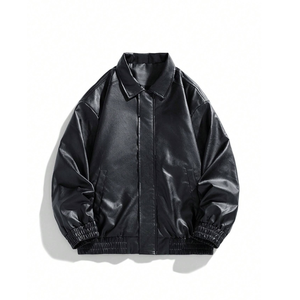 Chaqueta de cuero genuino para hombre de fieltro Lupin, lona cómoda, estilo callejero de secado rápido, tarifa superior al por mayor, ventas rápidas personalizadas - Product Image 1