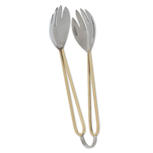 Juego de utensilios para servir pinzas plateadas de acero inoxidable a buen precio para fiestas en restaurantes y hoteles - Product Image 2