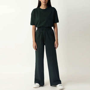 Nouveauté 2026, pantalon de survêtement évasé pour femme avec logo personnalisé, vêtements de sport et décontractés, taille haute, faible MOQ, pantalon de survêtement évasé - Product Image 1