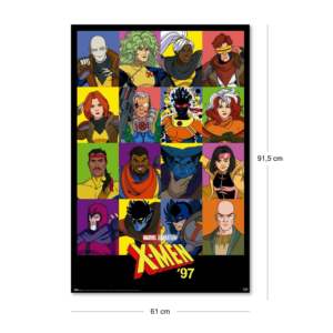 Modern Art Deco X-Men Comics <b>Poster</b> From '97 Comic Series Season 2 61x91.5 cm Wall Hanging Decorative Paper - Product Image 2