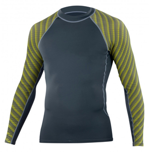 Protector Rash Guard de manga larga personalizado al por mayor, protector Rash Guard transpirable de fabricante con el mejor material con impresión de logotipo personalizado - Product Image 2