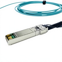 Kabel Transceiver Optik AOC Breakout 100G QSFP 4x25G SFP28 Bersertifikasi ROHS Daya Rendah MPO 5G POE Jaringan Komunikasi OM3/OM4