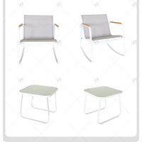 Table et chaises d'extérieur modernes, mobilier de bistrot pour hôtel, terrasse et cour