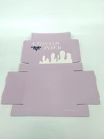 Boîte en carton d'expédition postale de vêtements de couleur imprimée personnalisée de luxe enveloppe à fermeture éclair boîtes d'emballage cadeau pour vêtements d'expédition