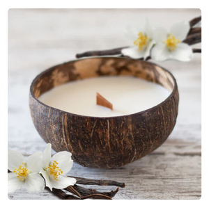 Vela de regalo de aromaterapia de coco con aroma tropical de cera natural - Product Image 1