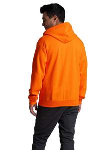 Pull à capuche unisexe en polaire Tech ODM Prix d'usine Orange Full Zip Print Solid Pattern Automne Plain Dyed Oversized OEM Service - Product Image 3