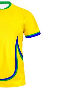 Maillot de football jaune et bleu avec short, respirant, en polyester, pour l'entraînement, les matchs, les sports d'équipe - Product Image 4