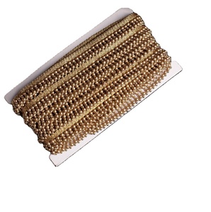 Antique Gold <b>Beaded</b> Trim Wholesale 5yards/lot Bead Tassel Tassels Trim Lace Fringe - Product Image 1