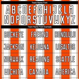 Ensemble d'uniformes de football personnalisés pour hommes, orange et blanc, maillot et short de football personnalisés avec nom et numéro pour les équipes - Product Image 3