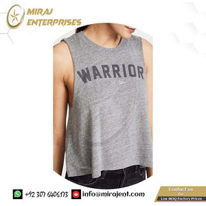 Sublimación personalizada e impresión de logotipos Proveedor al por mayor Mujeres Crop Tank Letter Print Design Your Own Crop Tank Top - Product Image 2