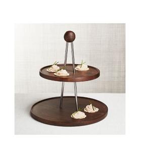 Soporte de pizza de pastel plegable de madera redondo multiusos para decoración de postres y fiestas, bolsa OPP, utensilios de embalaje para hornear - Product Image 3