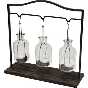 Porte-bougie en métal décoratif élégant tendance pour la décoration de table, le salon et la décoration festive de la maison - Product Image 3