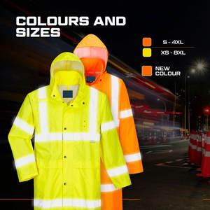 เสื้อโค้ท Hi VIS น้ำหนักเบาเสื้อโค้ท Hi VIS สะท้อนแสงสไตล์ใหม่ - Product Image 4