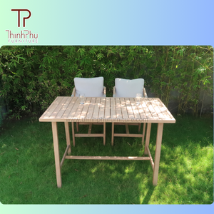 Conjuntos de jardín contemporáneo al aire libre gran valor ACACIA madera Bar Set Vietnam fabricante OEM ODM buen precio muebles contemporáneos - Product Image 5