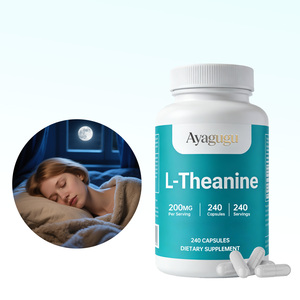 Cápsulas de L-Teanina OEM 240 Unidades, Certificadas por GMP, Probadas en Laboratorio para Garantizar la Calidad, para Mejorar la Concentración Mental y la Calma - Product Image 1