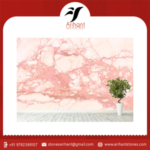 Nouveau type de décoration murale extérieure en marbre rose rose moderne Carreaux muraux à un prix abordable - Product Image 2