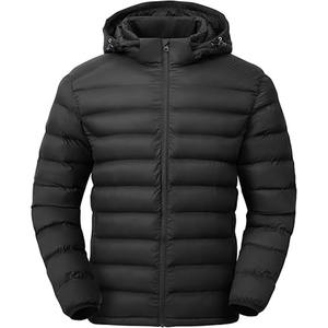Veste matelassée noire North-Face pour homme, veste bomber en duvet d'hiver de haute qualité, style décontracté pour garder au chaud pour les hommes - Product Image 1