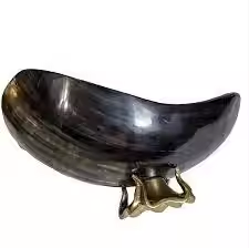 Bol en corne de buffle de haute qualité ustensiles de cuisine servant des bols en corne de boeuf avec du matériel naturel par l'artisanat en croissant - Product Image 3