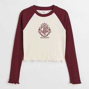 Vêtements pour enfants Logo personnalisé enfants Sweatshirts pull coton mode enfants couleur unie - Product Image 3