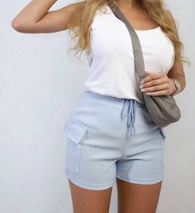 Dernière conception personnalisée Street Wear short décontracté tissu de la plage au brunch le short parfait de tous les jours 100% coton solide - Product Image 6