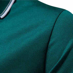 Expédition rapide hommes décontracté pour Polo T-Shirt Design personnalisé léger et élégant Look solide motif 100% coton vêtements d'été - Product Image 4