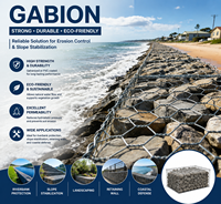 Malla Hexagonal para Gaviones, Suministro de Fábrica, para Aplicaciones de Paisajismo e Ingeniería Civil
