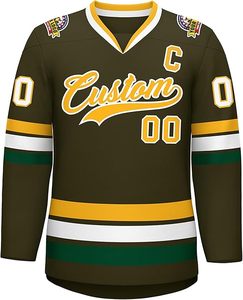 Maillot de hockey sur glace à étiquette privée OEM / ODM Uniformes d'équipe Maillot de hockey sur glace à séchage rapide Uniforme d'équipe professionnel - Product Image 4