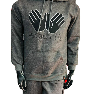 Vraies photos de vêtements décontractés pour hommes pakistanais pull confortable survêtement à manches longues hiver couleur noire à vendre - Product Image 1