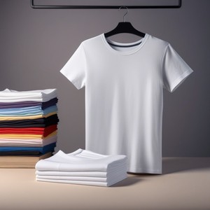 เสื้อยืดไหล่ตกแบบสั่งตัดมาใหม่เสื้อยืดพิมพ์ลายสำหรับผู้ชายดีไซน์พรีเมี่ยม - Product Image 1