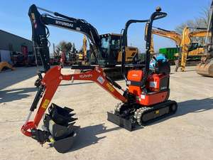 Mini-excavatrice de haute qualité, couleur noire, avec chenilles et bras hydraulique, pour travaux de construction - Product Image 2