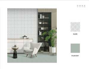 กระเบื้องเคลือบผนังเซรามิกขนาด200x200มม. เคลือบผิวขอบหยักสำหรับใช้ภายในห้องครัวและห้องน้ำที่ทันสมัยหรูหราในอินเดีย - Product Image 2