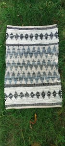 Tapis de douche pliable en coton écologique antidérapant à poils pelucheux avec motif patchwork imperméable pour la maison et l'hôtel, fabriqué à la machine - Product Image 5