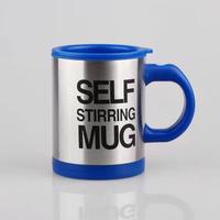 Mug électrique auto-mélangeur en acier inoxydable à double paroi de 400 ml avec couvercle sans BPA pour la rentrée scolaire et le bureau