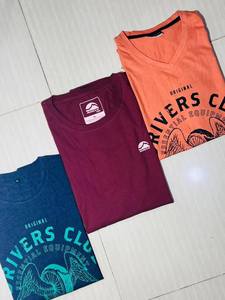 เสื้อยืดผู้ชายผ้าฝ้ายคุณภาพสูง - คละสีและไซส์ S-5XL ดีไซน์แฟชั่น สต็อกล้นจากบังกลาเทศ 5000 ตัว - Product Image 5