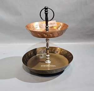 ที่วางเค้กทรงกระบอกทำจากสแตนเลสสตีลหลายชั้นปลอดภัยสำหรับเค้กหลายชั้นและขนมอบ - Product Image 2