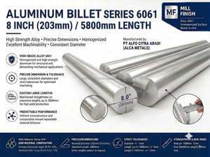 Barre en alliage d'aluminium 6063, norme ASTM, forme ronde, diamètre primaire de 3,5 à 13 pouces, qualité supérieure, marque OEM, série 6000 - Product Image 6