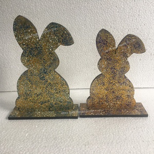 Figurita de conejo de pascua con incrustación hecha a mano, decoración de Pascua para madre de perla, 2023 - Product Image 5