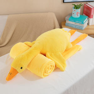 Selimut Pendingin Udara Kreatif Goose untuk Kantor, Sofa, Tidur Siang, Bantal 2-in-1, Bantal dan Selimut, Grosir Lintas Batas - Product Image 3