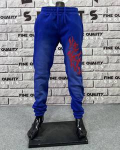 Pantalon bleu Royale Vintage personnalisé 100% coton soufre soleil fané pantalon broderie pantalon de survêtement Scrunch bas pantalon pour hommes - Product Image 2