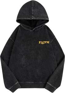 Manufacturer High Quality <b>Men's</b> <b>Hoodie</b> Vintage Heavyweight Acid Wash Custom Blank <b>Oversized</b> <b>Men</b> Hoodies - Product Image 3