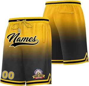 Nouveau logo personnalisé avec design par sublimation Short de basket-ball en tissu à séchage rapide respirant en maille de polyester Short évacuant l'humidité - Product Image 1