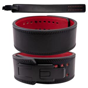 เข็มขัดหนังวัวยกน้ำหนักสำหรับเล่นกีฬาที่มีน้ำหนัก10มม. หนา4นิ้วและรองรับการฝึกที่มีประสิทธิภาพสูง - Product Image 1