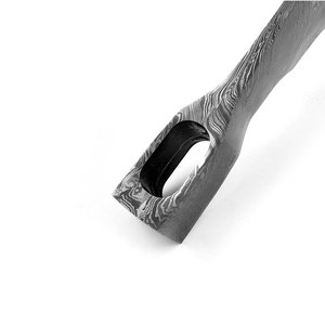 Cabeza de hacha de acero de Damasco hecha a mano con textura en capas distintiva para uso en exteriores y artesanía artesanal - Product Image 3