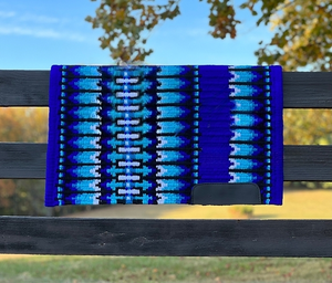 Couverture de selle Western Show Horse Design néo-zélandais Couverture de selle en laine faite à la main Top Tapis de selle en laine Taille - Product Image 3