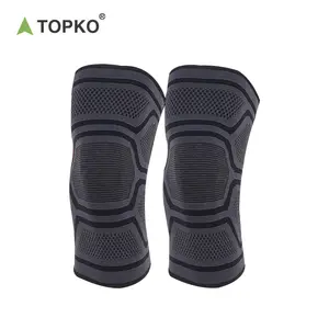 TOPKO High Quality Non Slip Knitted Knee Pad for Men & Women Knee Sleeve Sports Knee Pads Adjustable Support Brace