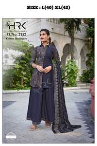 Seda romana suave exclusiva con trabajo manual Kurti Plazzo y fabricante de Duptta DE LA India al precio más bajo - Product Image 3