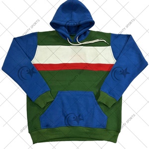 Sudadera con capucha de lana de dos tonos de nuevo estilo con bolsillo frontal Sudadera con capucha unisex para hombres y mujeres - Product Image 5